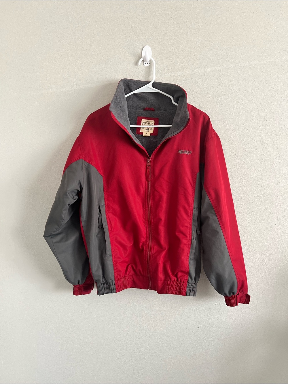 RedHead Red and Gray Men's Two-Tone Puffer Jacket